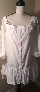 BCBG ' Aiyana' white off the shoulder dress